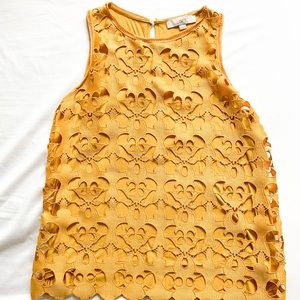 LOFT Gold Lace Top